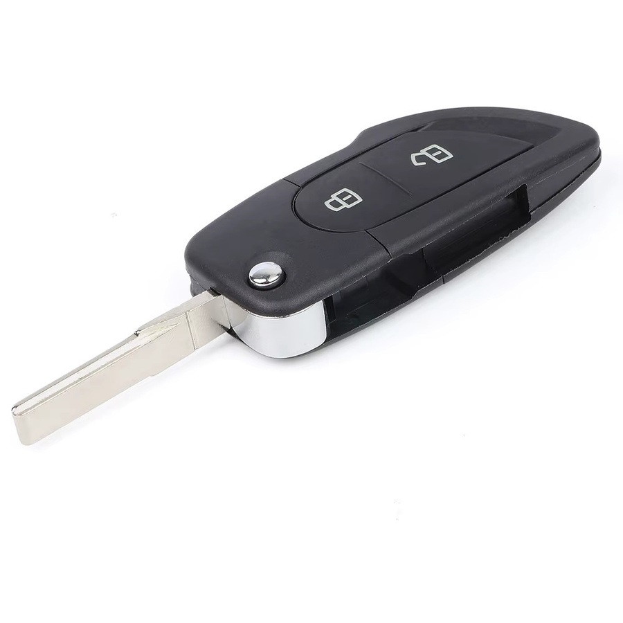 KEYECU Funkschlüssel für Lamborghini Gallardo, Ersatzschlüssel mit ID46/ID48 Chip, 315 MHz/433 MHz, Farbe: Schwarz - Bild 2