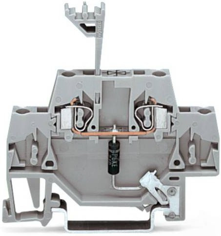 WAGO Einzelklemme 280-502/281-605 Zugfeder 5mm Grau 50 Stück - Bild 1
