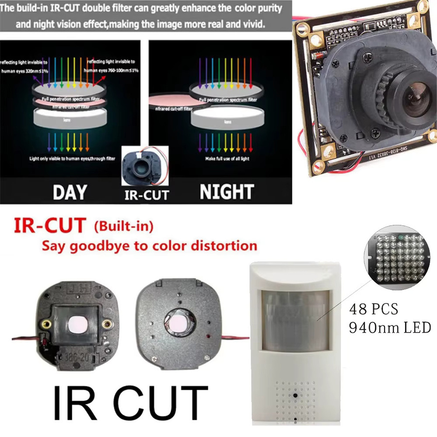 HQCAM IP Kamera 5MP mit Mini PIR LED und Audio, White, H.265, ONVIF, PoE, Indoor Video Überwachung System - Bild 2