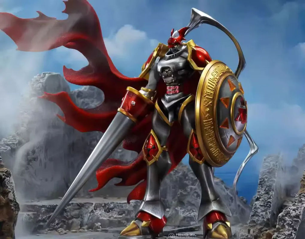 Bandai OG Red Lotus Knight Beast Sammlerfigur aus Kunstharz in Rot - Bild 3
