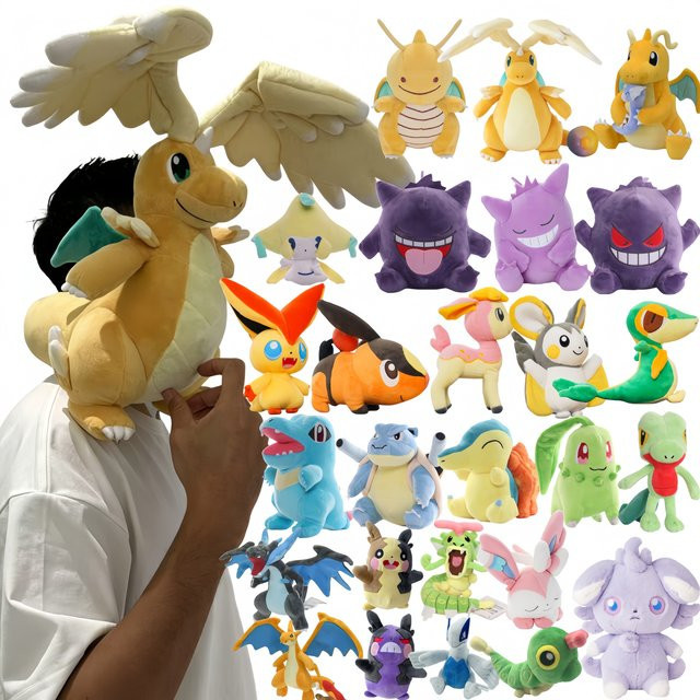 Aoger Pokémon Plüschtier, Anime Puppe - Bild 1