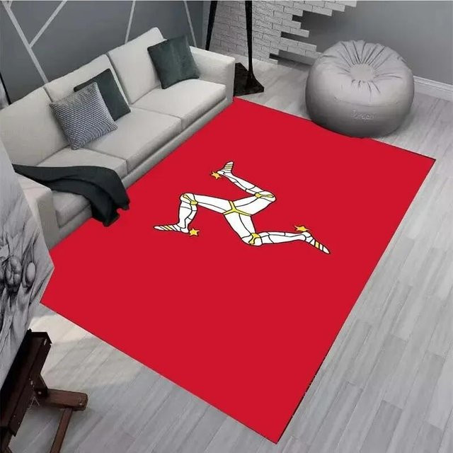 Karpetti Teppich Isle of Man TT Motorradwettbewerb, modern, rot, B/T: 120 x 80 cm - Bild 1