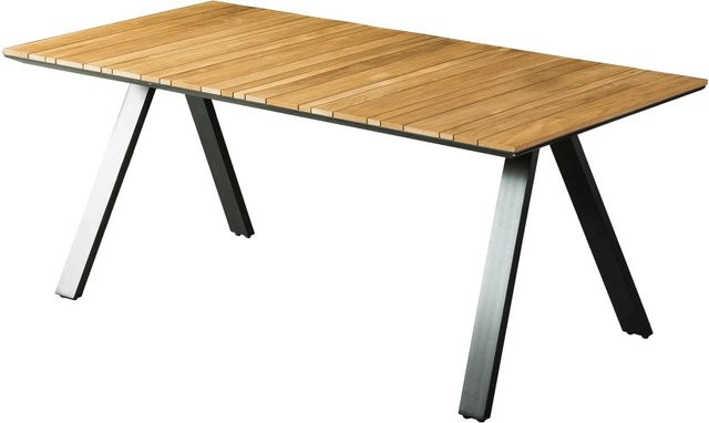 Garden Pleasure Gartentisch DAVINA Rechteckig aus Holz in Dunkelgrau mit modernem Design - Bild 1