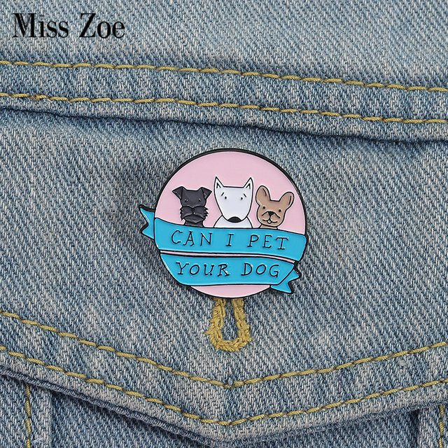 Anstecknadel Miss Zoe, Emaille, Bunt, Kinder - Bild 1