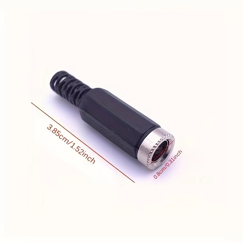 10 Paare DC-Stromstecker und Buchsen 5,5x2,1mm Schweißverbinder Set in Schwarz - Bild 4