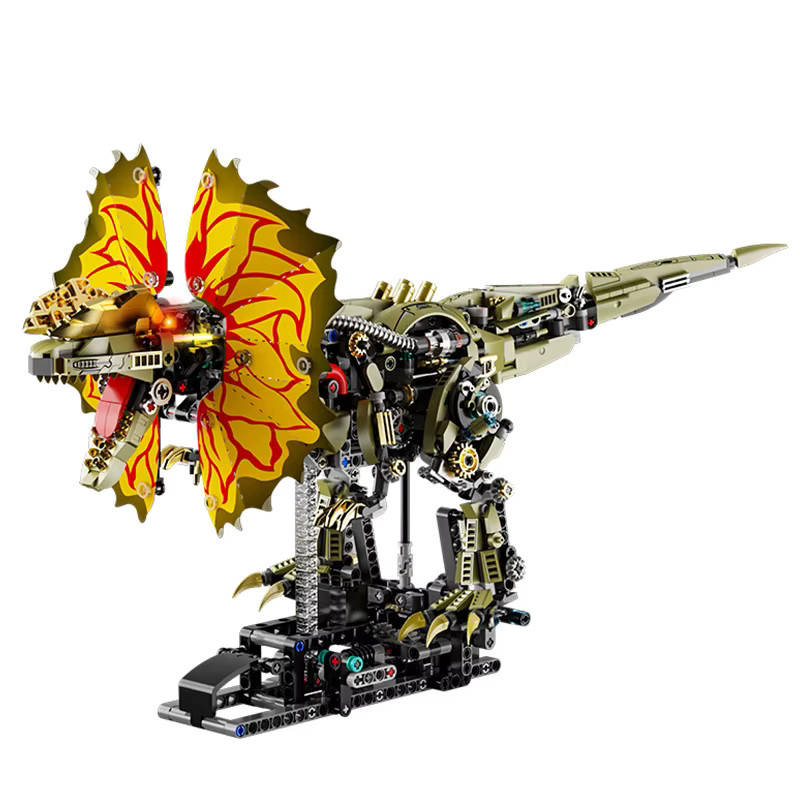 FINGERROCK Jurassic Tyrannosaurus Rex Dilophosaurus, Bausteine, Dinosaurier - Bild 5
