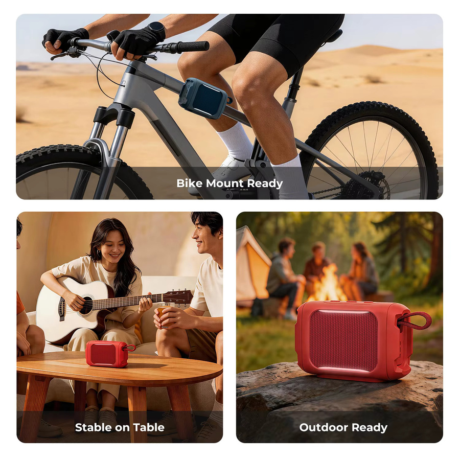 SIKAI Silikonhülle für JBL Go 5 Bluetooth-Lautsprecher, stoßfest und kratzfest - Bild 3