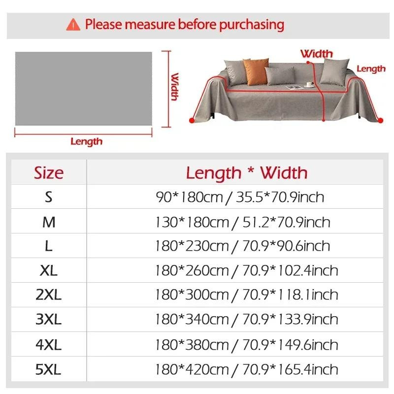 Yiran Furniture Mehrzweck-Möbelbezug aus Polyester, wasserabweisende Sofadecke in Grau, B/B: 90 x 180 cm - Bild 2