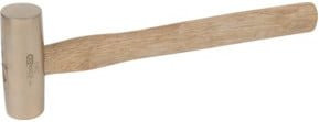 KS Tools BRONZEplus Schlegel aus Aluminium-Bronze mit Holzgriff, 2700 g - Bild 1