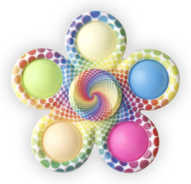 Wucifang Bags Fidget Spinner Sensorische Pops Finger Spielzeug, Tie Dye, gray - Bild 1