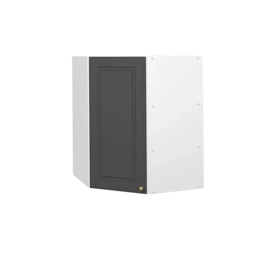 Vicco Eckhängeschrank Fame-Line Landhaus Weiß Anthrazit-Gold B: 57 cm, H: 72 cm, T: 52 cm - Bild 3