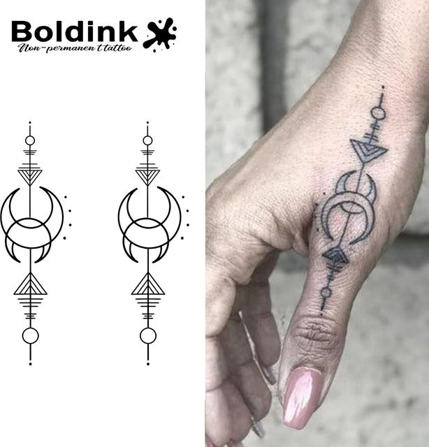 Boldink Temporäres Tattoo Astral-Muster, wasserfest, semi-permanent - Bild 1