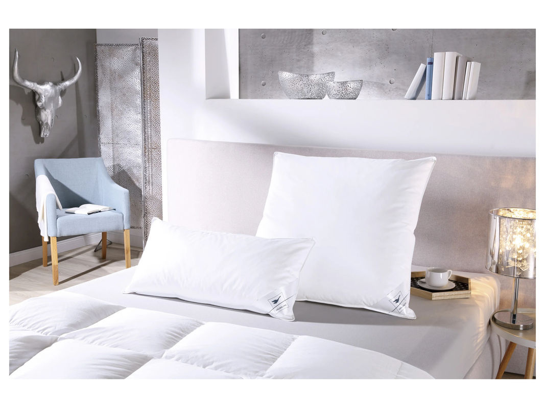HÄUSSLING Premium Kopfkissen mit Federn und Daunen, Farbe: Weiß, B/T/H: 80 x 80 cm - Bild 2