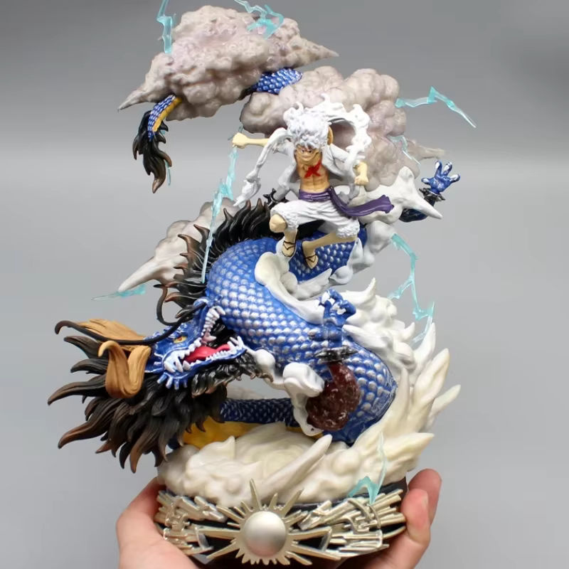 Bandai Anime Figur Ruffy Gear 5 Nika vs Kaido Action Figur aus Kunststoff, mehrfarbig, Höhe: 55 cm - Bild 4