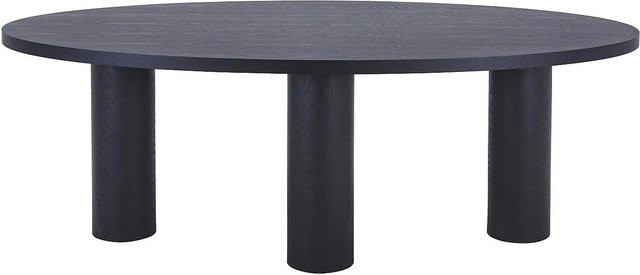 Vente-unique Esstisch Falyn in Schwarz mit Eschenfurnier, Breite: 220 cm, Tiefe: 110 cm, Höhe: 75,5 cm - Bild 1