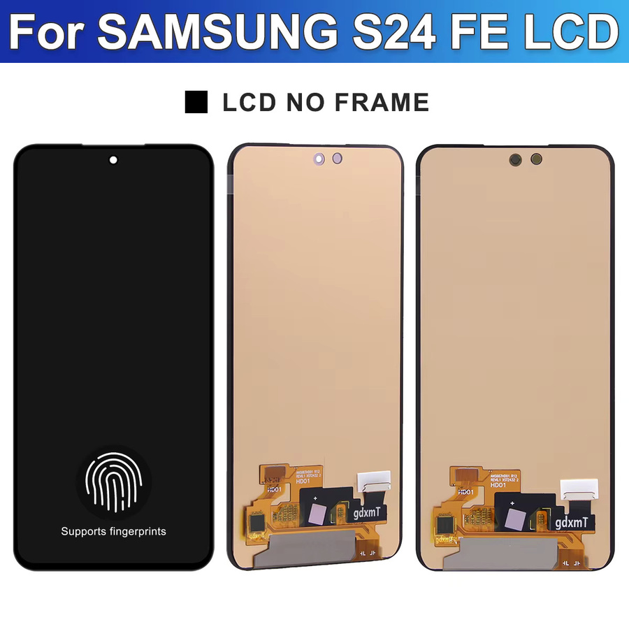 Samsung AMOLED Display mit Touchscreen Digitizer Ersatz für S24 FE SM-S721B, Schwarz - Bild 5