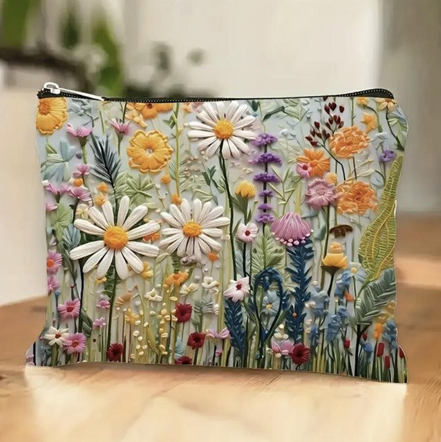 Weft Kosmetiktasche Blumen-Canvas, Damen - Bild 1