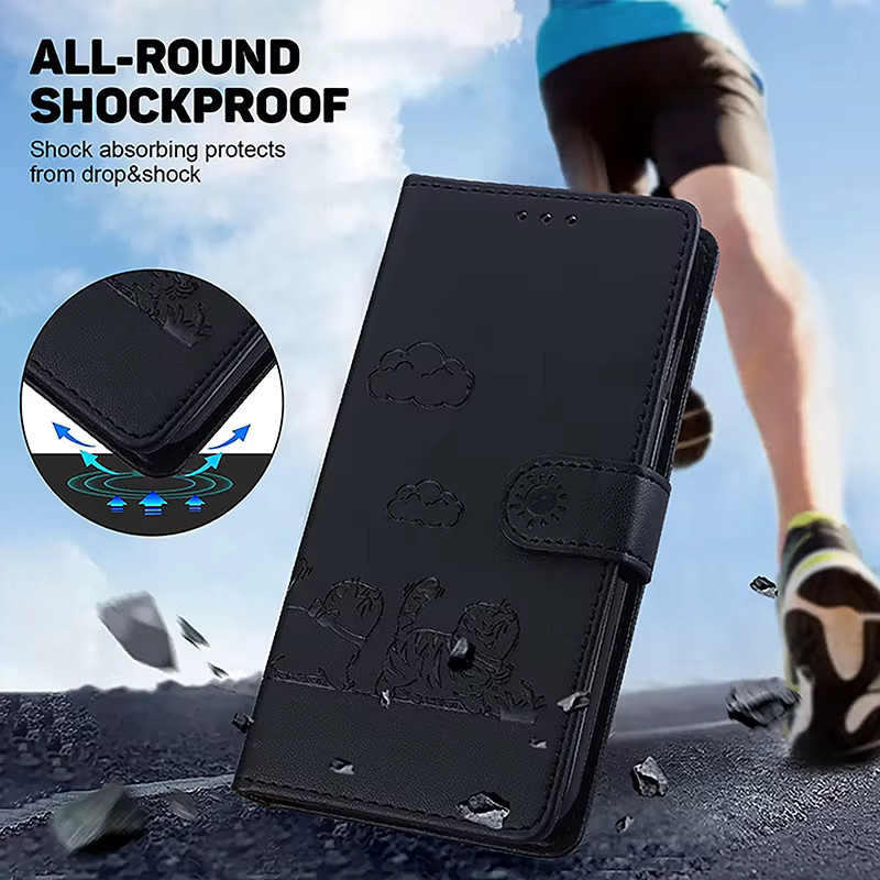 Luxus Leder Handyhülle mit Brieftasche und Lanyard für Samsung Galaxy A51 A71 A72 A73 A20 A30 A40 A50 A31 A41 in Grün - Bild 5