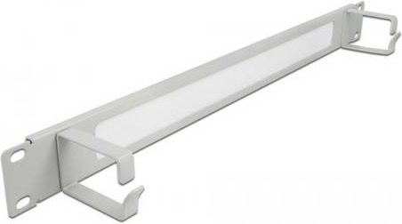 Delock 66540 19 Zoll Netzwerkschrank-Bürstenleiste in Grau, 1 HE - Bild 1