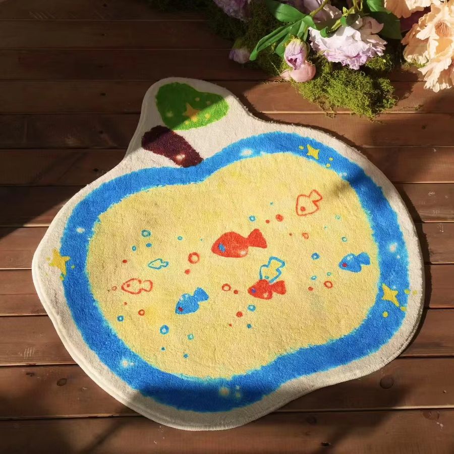 VIKAMA Cartoon Kreative Fußmatte Multicolor, weiche und wasserdichte Bodenmatte für Schlafzimmer und Badezimmer - Bild 2