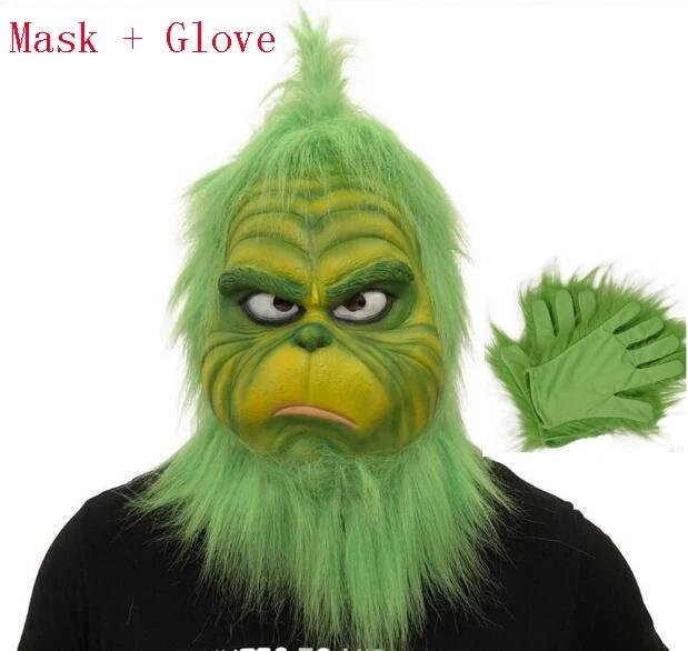 Der Grinch Cosplay-Maske, Latex, Grün - Bild 1