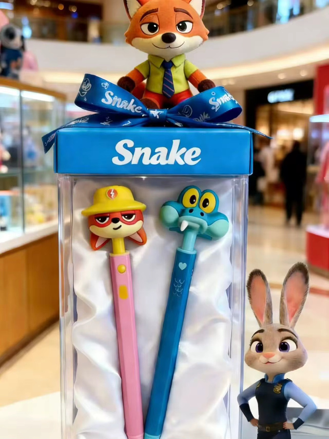 Disney Zootopia 2 Nick Wilde Kugelschreiber Motiv Schreibtisch-Ornament für Schüler und Fans, Mehrfarbig - Bild 2