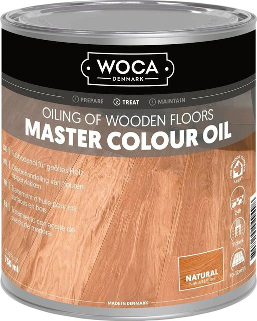 Woca Meister Colour Öl Holzbodenpflege transparent 0,75 l - Bild 1