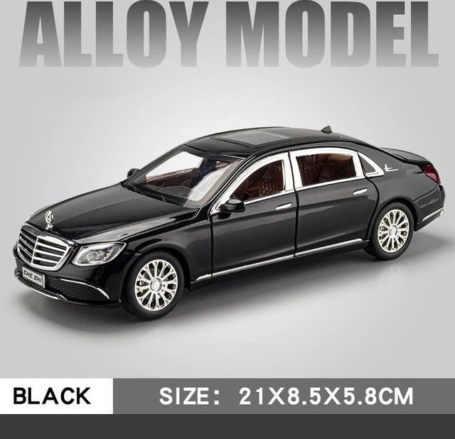 Linyi toy car Mercedes Benz E300L E-Klasse Modellauto, 1:24, mit Licht und Sound, ab 14 Jahren - Bild 1