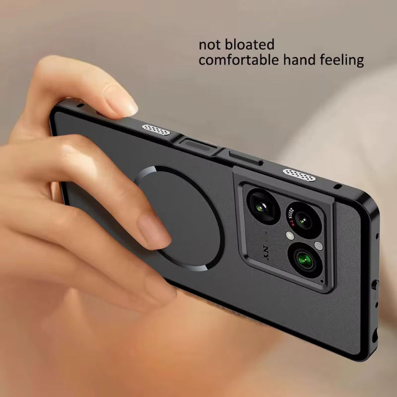 Sony Xperia 1 VIII Handyhülle aus Legierungsmetall und Acryl-Hartschale mit Objektivschutz in Gold - Bild 3