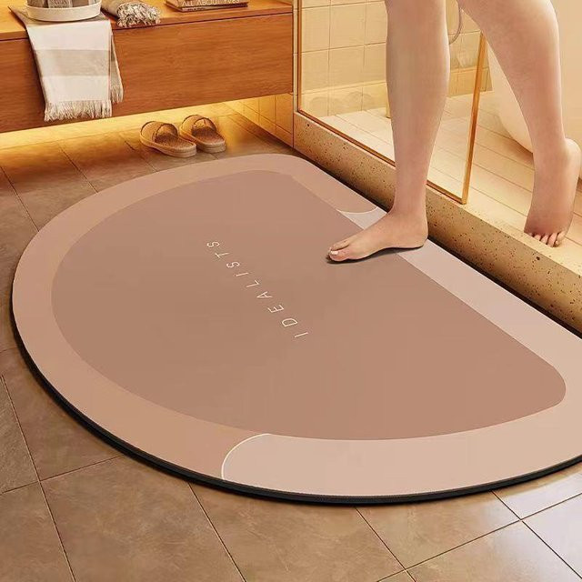 Chocolate Home Badematte braun, schnelltrocknend und rutschfest, B/T: 30 x 40 cm - Bild 1