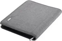 Alassio Orgamappe Lazio Schreibmappe DIN A4 aus Polyester mit gepolstertem Tabletfach in Grau - Bild 1