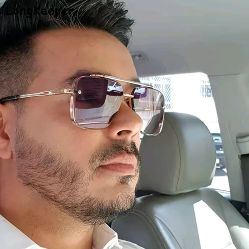 LENMOSC Sonnenbrille, Metall, Vollrand, Unisex - Bild 1