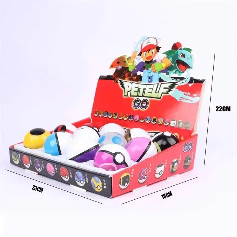 TAKARA TOMY Pokémon Pikachu Pokeball, Actionfigur, 12-teiliges Set - Bild 3