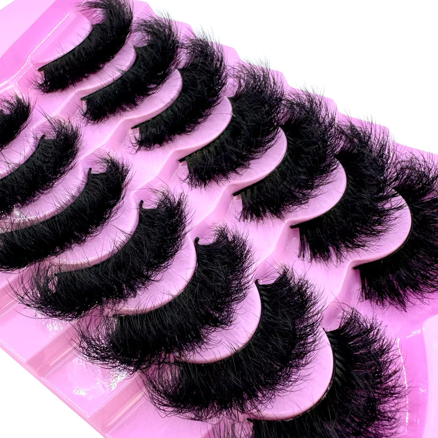 MKYDCG Falsche Wimpern, 7 Paar, 3D-Faux-Nerz, Unisex - Bild 2