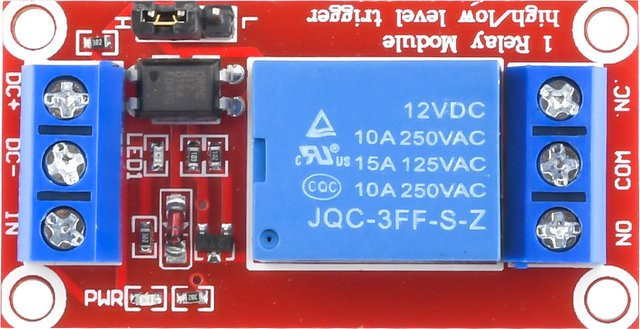 Aideepen Einkanal-Relaismodul-Platine mit Optokoppler-Isolation in Rot, unterstützt High- und Low-Level-Trigger, 5V 9V 12V 24V - Bild 1