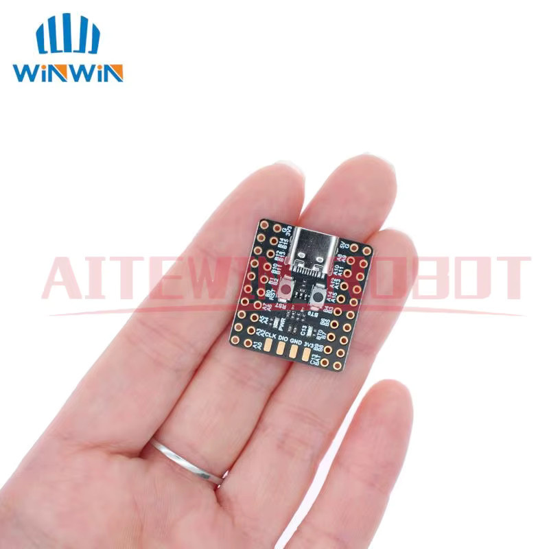 AITEWIN ROBOT STM32F103C8T6 Mikrocontroller Minimalsystem-Platine mit CH340 und ARM-Architektur in Schwarz - Bild 3