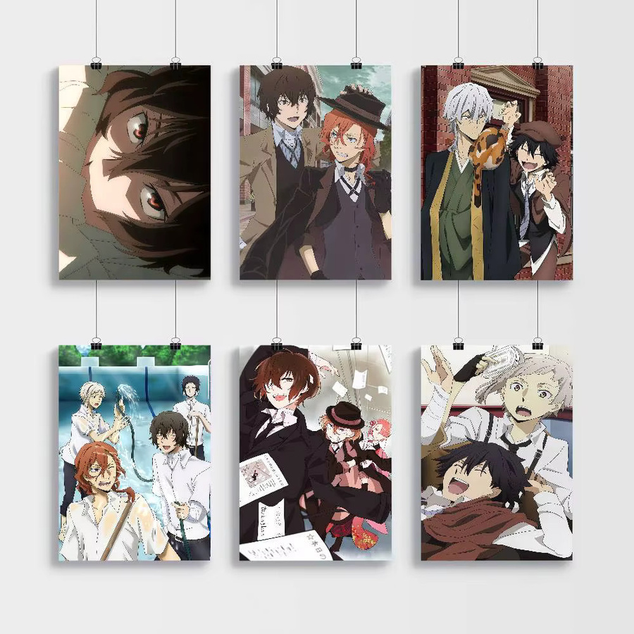 Bungo Stray Dogs Dazai Chuuya Anime Poster Wandkunst in Mehrfarbig - Bild 3