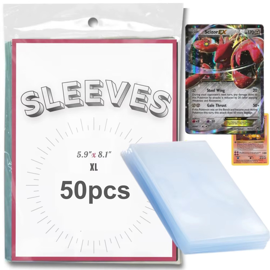 Bandai Pokémon Karten Schutz, Transparent, 50-teiliges Set - Bild 1