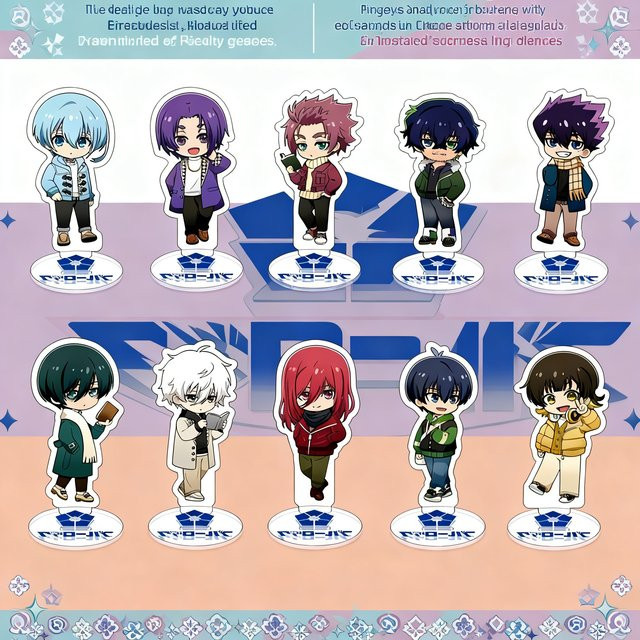 Bandai Blue Lock, Standee-Figuren, 8cm - Bild 1