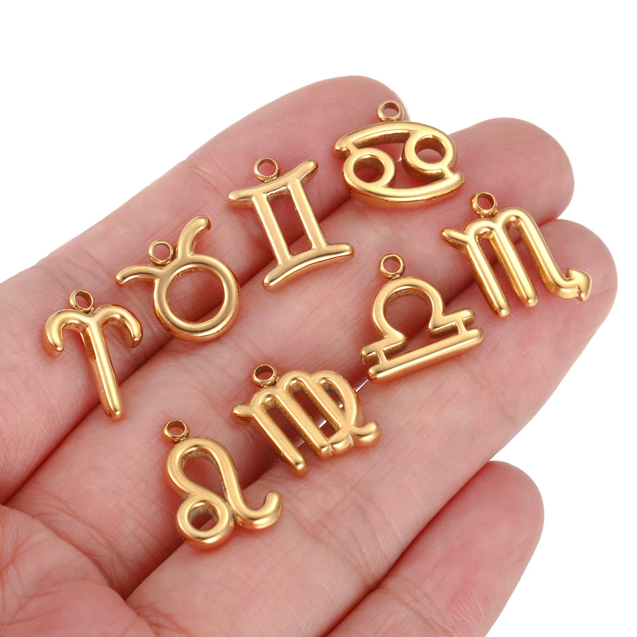 Hello Fairy Charm-Set, Edelstahl, Gold, Unisex - Bild 2