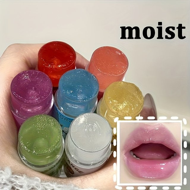 Herorange Blumen-Lippenbalsam, glänzend, Unisex - Bild 1