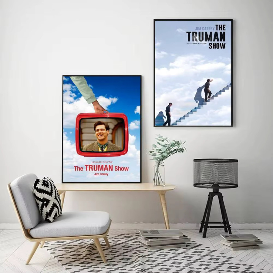 The Truman Show Film Poster Wandaufkleber Mehrfarbig Bilibili Wanddekoration aus Papier - Bild 3