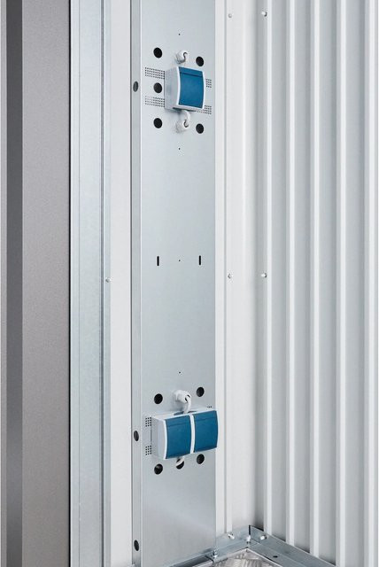 Biohort Elektro-Montagepaneel für Gerätehaus Europa und Geräteschrank, grau, B: 28 cm, H: 172,5 cm - Bild 1