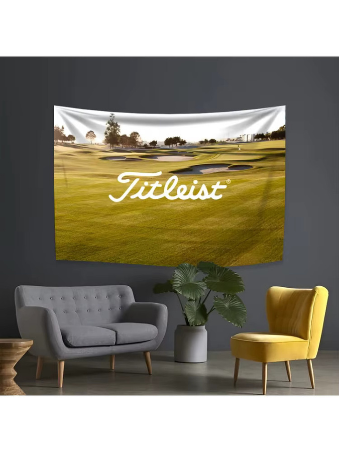VIKAMA Golf Sport Banner Wandteppich aus Polyester mit Digitaldruck, Mehrfarbig, Breite: 152,4 cm, Höhe: 91,44 cm - Bild 2