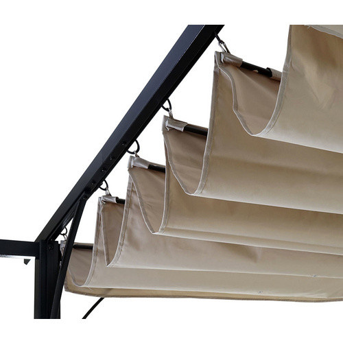 MVG Pergola MVG-C42 mit Schiebedach in Weiss, B/T: 300 x 300 cm, 6-cm-Gestell aus Stahl - Bild 3