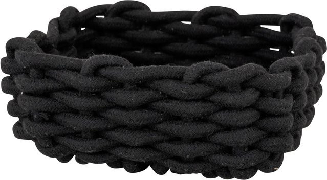 Schöner Wohnen Badkorb Melara M aus Cotton Rope in Schwarz - Bild 1