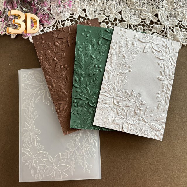 3D-Textur-Clip aus Kunststoff als Konkav-Konvex Prägeform und Vorlage für DIY Präge- und Druckarbeiten - Bild 1