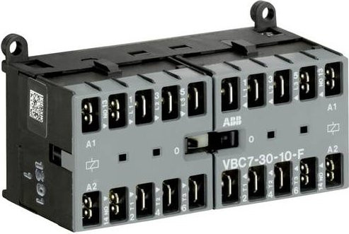 ABB VBC7-30-10-F-01 Wendeschütz mit 3 Schließern, 5.5kW, Grau - Bild 1