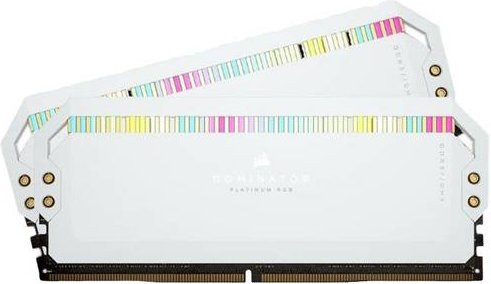 Corsair Dominator Platinum RGB DDR5 PC-Arbeitsspeicher Kit 32GB 2 x 16GB 5200MHz Weiß CMT32GX5M2B5200C40W - Bild 1