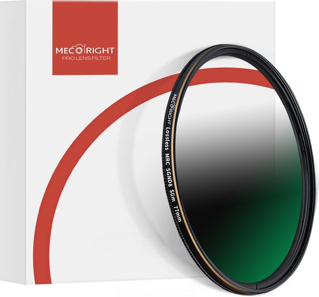 Meco MRC GND Filter Soft RGND8/16 mit abgestufter Dimmung für Canon Sony Nikon Fuji Sigma Kameras - Bild 1